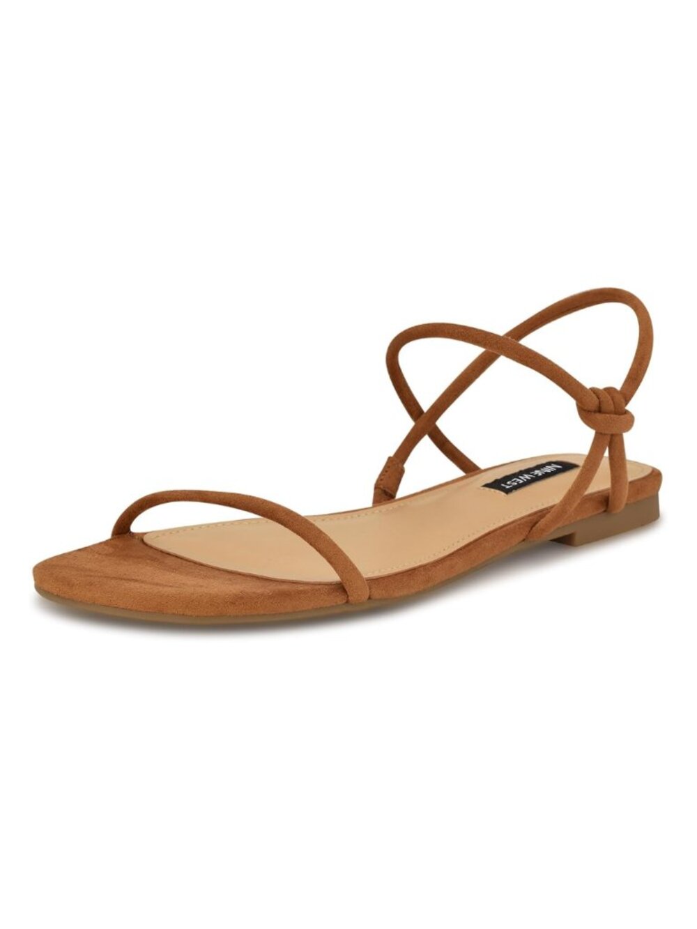 Nine West Maizy Flat Minimalist Casual Sandals Natural Brown - Size 9M